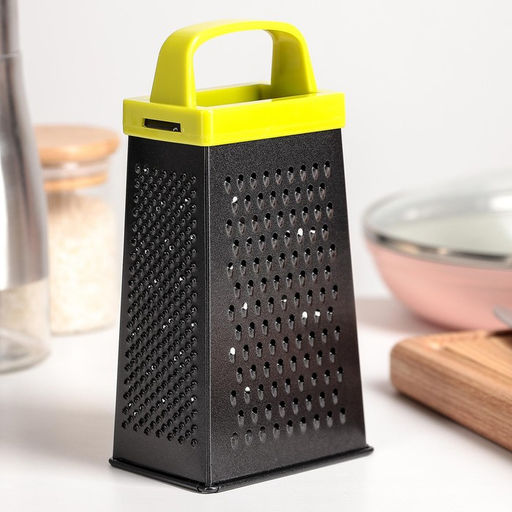 Тёрка четырёхгранная Доляна Тёмная ночь, 17 см, ручка МИКС  фото 4