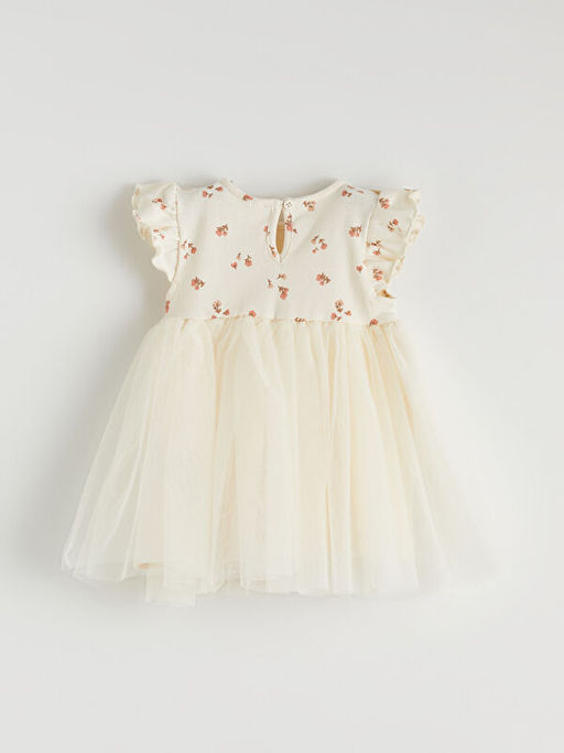 ?i?ekli F?rf?rl? K?z Bebek T?t? Elbise