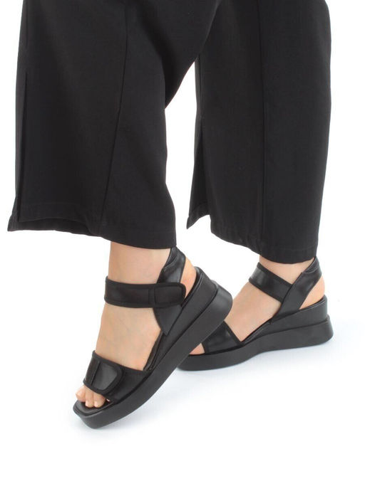 08-PEG248-2 BLACK Босоножки женские (натуральная кожа)