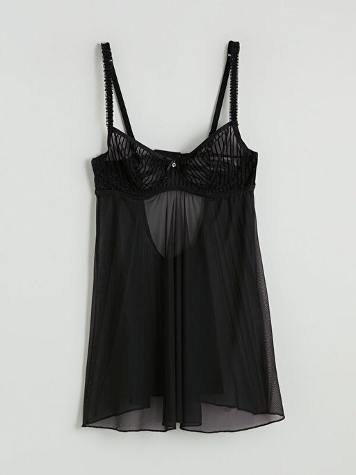 V Yaka Dantelli Babydoll