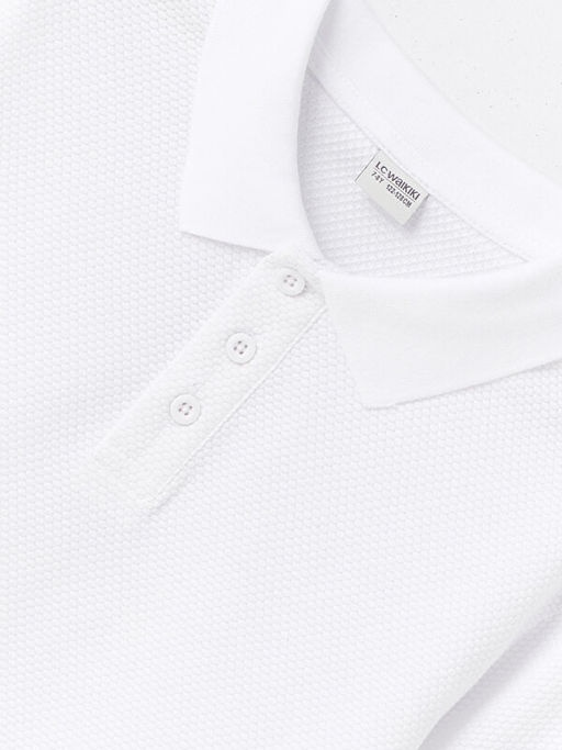 Polo Yaka Basic K?sa Kollu Erkek ?ocuk Ti??rt - Waikiki фото 3