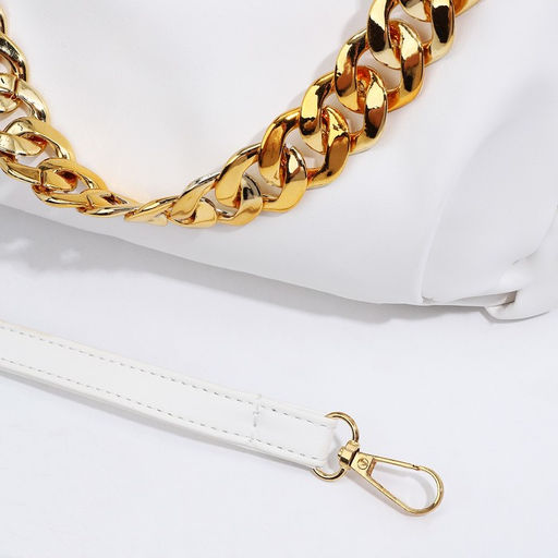 Сумка-багет на молнии, цвет белый - Simaland фото 6