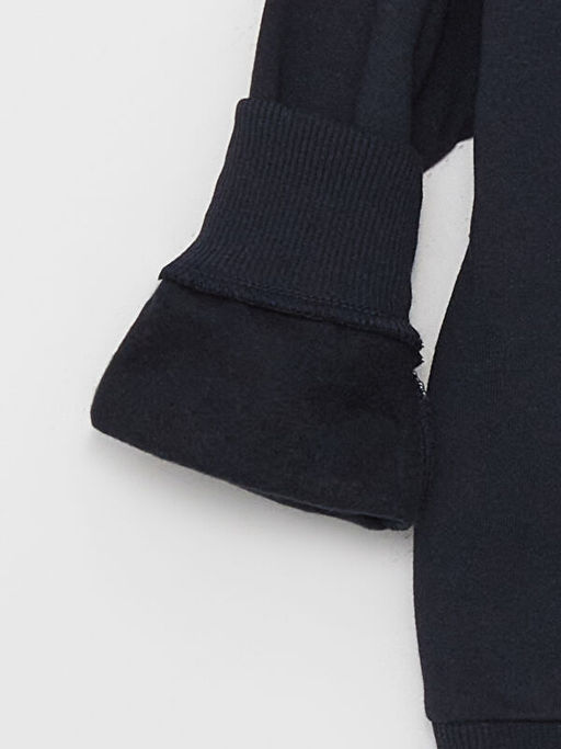 Bisiklet Yaka Bask?l? Uzun Kollu Erkek ?ocuk Sweatshirt - Waikiki фото 3