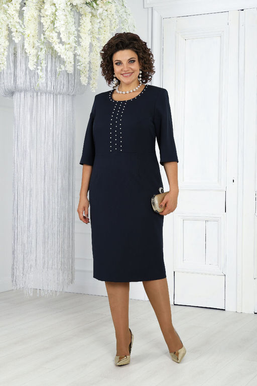 Платье Ninele 7431-Р темно-синий - Mira fashion фото 1213