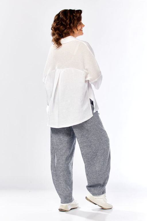 Костюм Diamant 2157 джинс, белый  фото 10