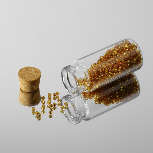 Цена за 3 шт. Баночки для хранения бисера, d=2.2×5 см, 5 шт.