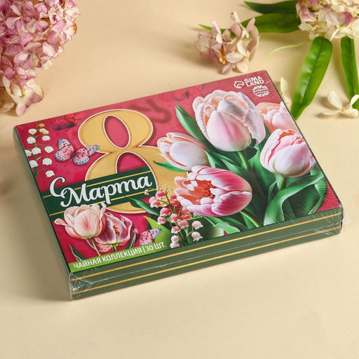 Чай подарочный 8 Марта, 54 г (30 пакетиков ? 1.8 г)