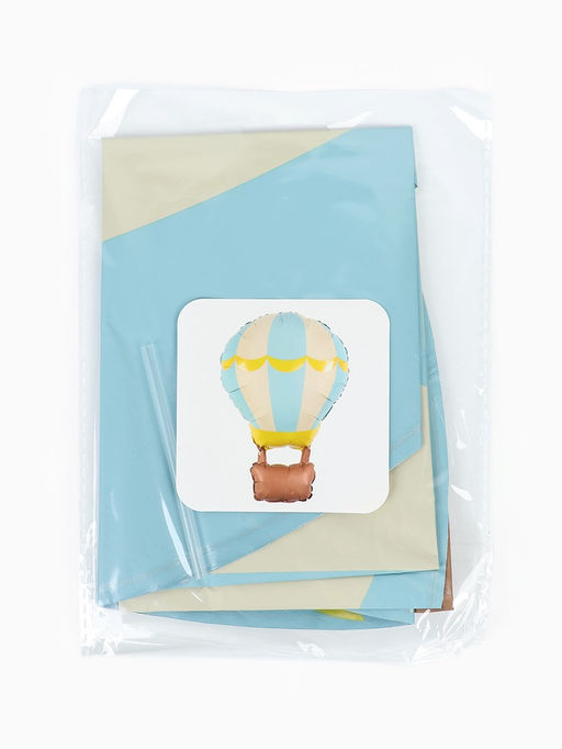 Цена за 2 шт. Воздушный шар фольгированный 34" «Голубой воздушный шар»