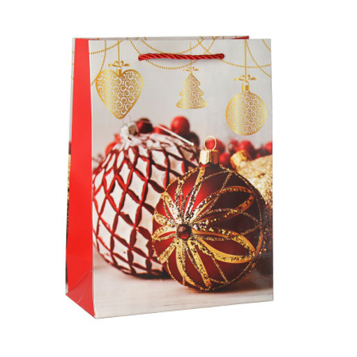 Цена за 12 шт. Пакет подарочный 18х24х8.5 / 100-1S /уп 12/720/Новый год - Галеонтрейд фото 3