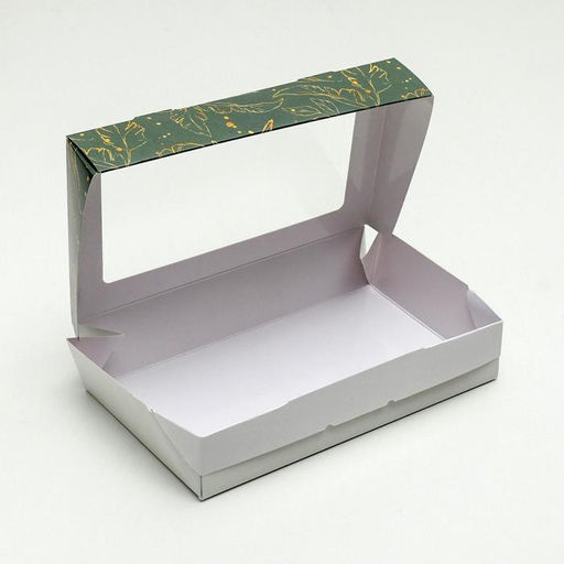 Цена за 5 шт. Кондитерская упаковка, коробка с ламинацией «Nature», 20 х 12 х 4 см