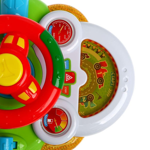 Детский музыкальный руль «Машинки», световые и звуковые эффекты, работает от батареек