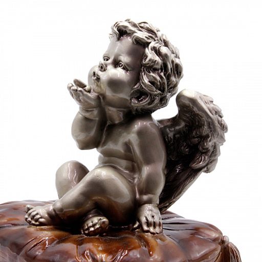 Фигурка Ангелочек с сердечком дарует защиту семейных отношений 26см-22см 5кг200гр ХРУПКОЕ