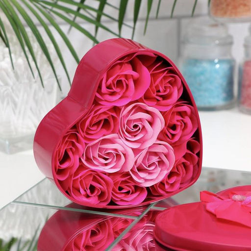 Мыльные розы, фуксия и розовые, набор 11 шт. - SB BEAUTY фото 3