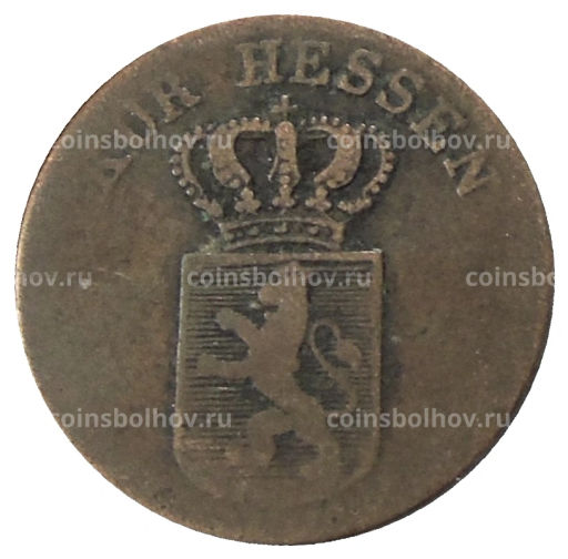 1/2 крейцера 1826 года Германские государства  Гессен-Кассель