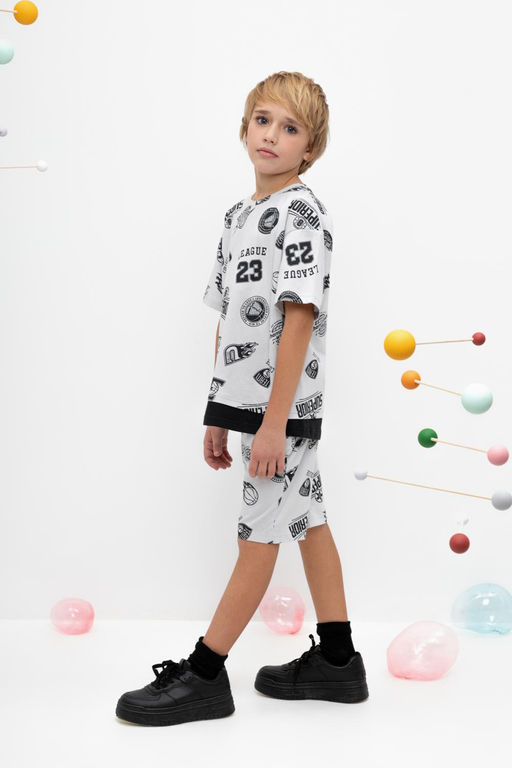 КР 400641/светло-серый,свобода движения к446 шорты для мал - Crockid фото 4