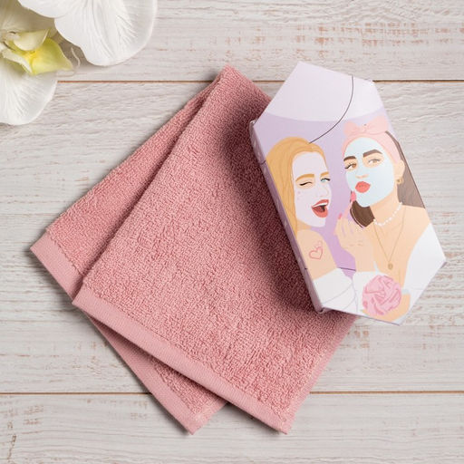 Цена за 2 шт. Полотенце махровое Этель Beauty 30х30 см, 100 хлопок, 340гр/м2