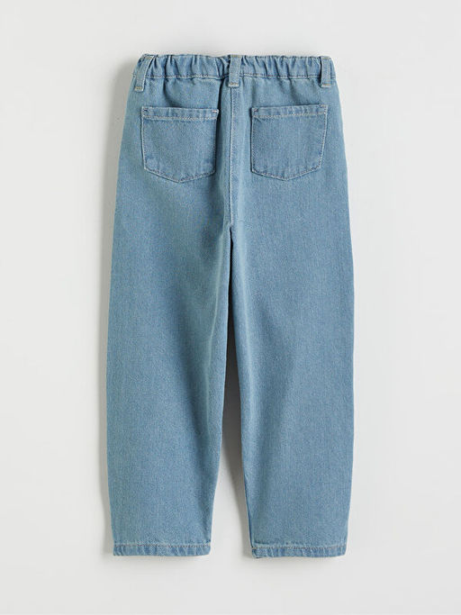 Beli Lastikli Mom Fit K?z ?ocuk Jean Pantolon