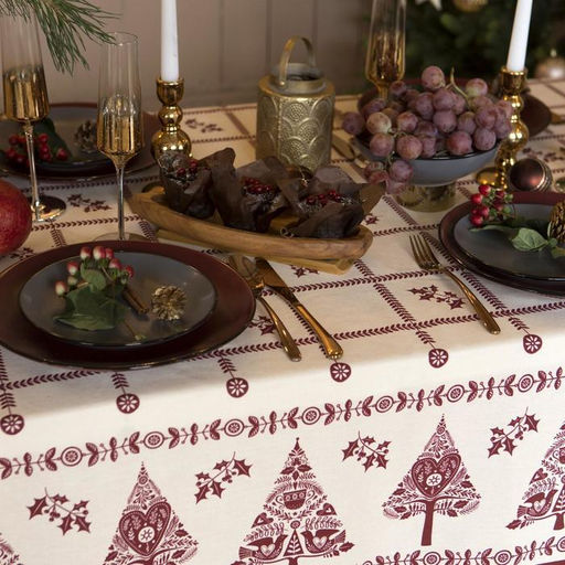 Скатерть новогодняя «Доляна» Merry Christmas, 146×180+/- 3 см, 100% хлопок, рогожка 164 г/м²