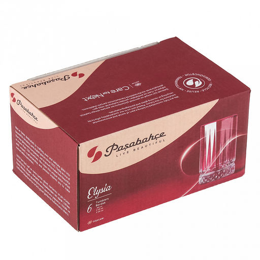 "Элизия (Elysia)" Стопка стеклянная 60мл, набор 6шт, Pasabahce (Россия)