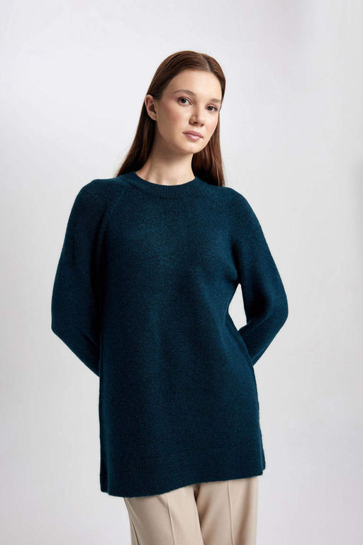 Пуловер-туника стандартного кроя - Defacto фото 4