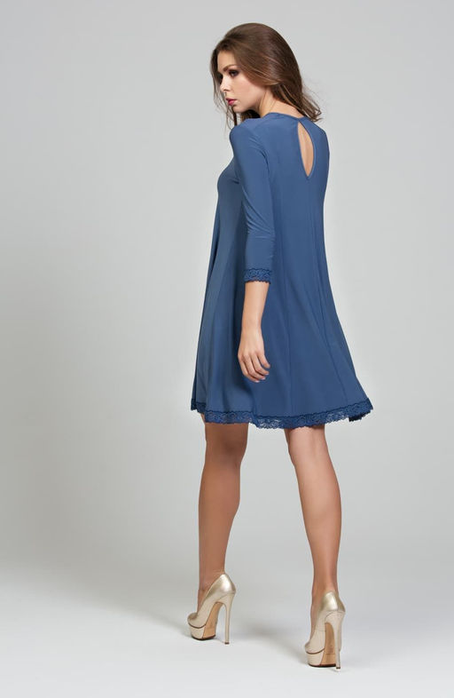 Коктейльное платье джинсовый - Donna saggia фото 3