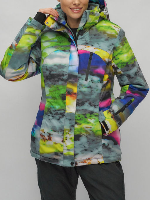 Горнолыжный костюм женский большого размера разноцветный 02278Rz - Chunmai фото 10
