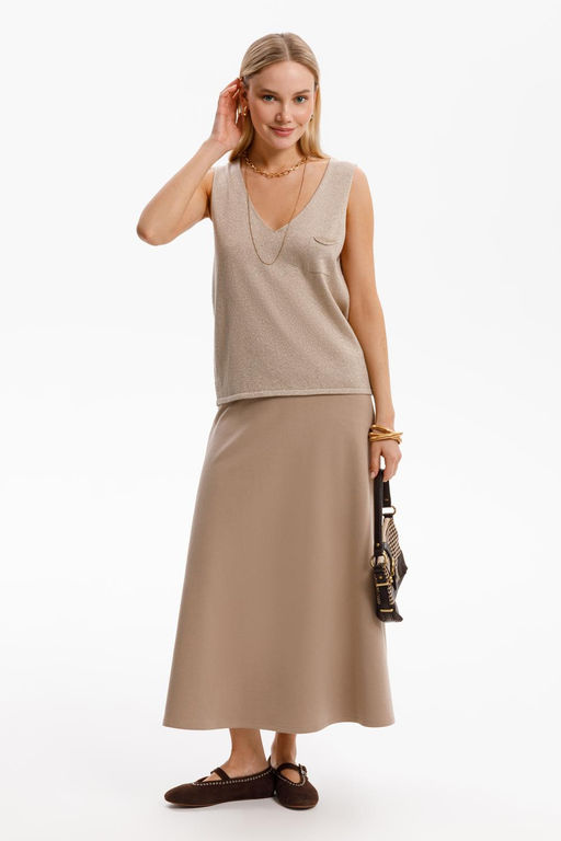 ЕВТ 7028/песчаный берег юбка жен