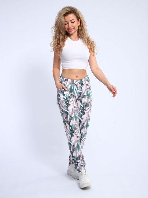 Брюки женские, модель 162, трикотаж (42 размер, Джунгли)