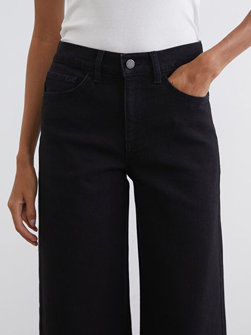 Wideleg Kad?n Jean Pantolon