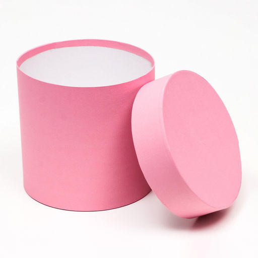 Набор шляпных коробок 5 в 1, сиреневый, 23×23-15×15 см