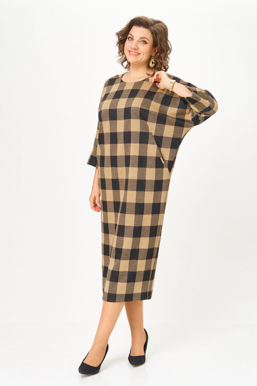 Платье Michel Chic 2196 клетка  фото 3