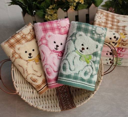 Махровое полотенце Плюшевые мишки- БЕЖЕВЫЙ 70*140 см. хлопок 100% - Лен поволжья фото 3