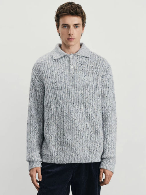 Джемпер с воротником с добавлением шерсти / Zarina