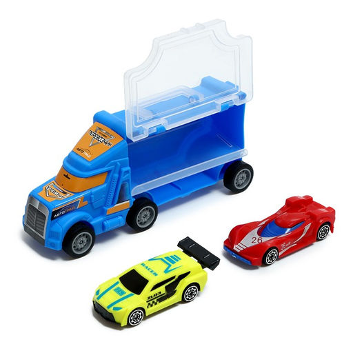 Грузовик Перевозчик, 2 машины, цвет МИКС - Автоград фото 4