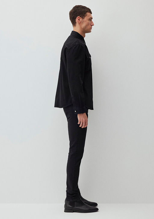 Ted Koyu Dumanl? Denim Jean Gomlek - Mavi фото 5