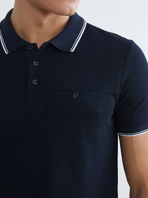 Polo Yaka Erkek Dokulu Ti??rt