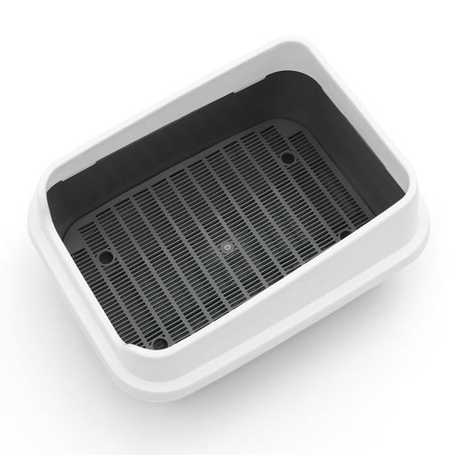 Туалет «Сима Люкс» с сеткой и бортом 30×39×19 см, серый