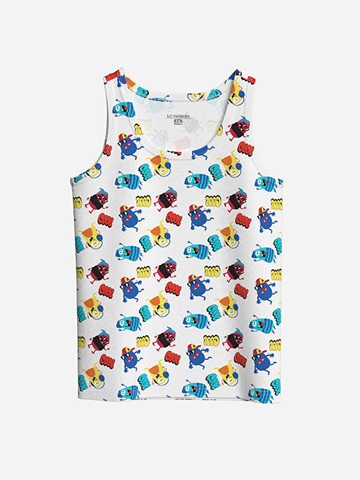 Bisiklet Yaka Erkek ?ocuk Atlet 2li - Waikiki фото 3