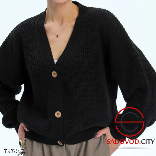 Кардиган вязаный женский на пуговицах - Bruno фото 6