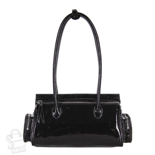 Сумка женская кожаная 3350Q black Polina&Eiterou