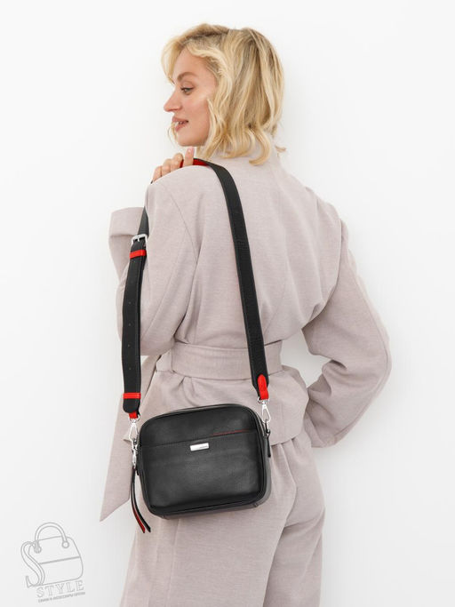 Сумка женская кожаная 98177-1S  black Velina Fabbiano-Safenta