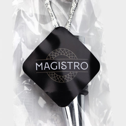 Пробка для бутылки новогодняя Magistro Deer, 12,5 см, цвет серебристый фото 6