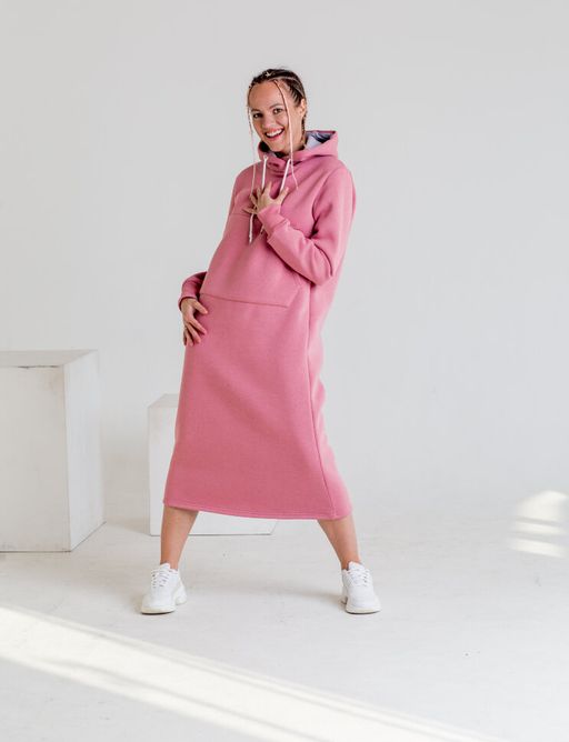 Платье С НАЧЕСОМ футер 3х нитка ПЕНЬЕ - Knitka wear фото 6