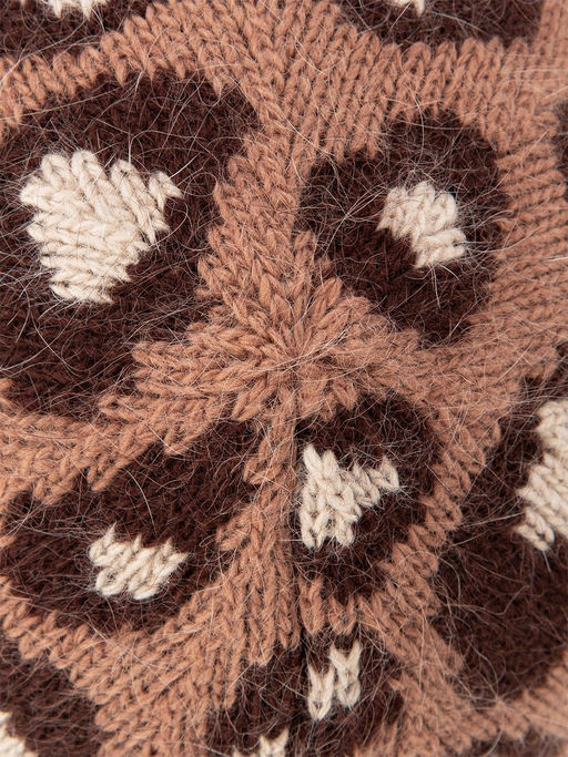 Шапка жен. анг+нейл LB-N88048 taupe/d.brown - Labbra фото 3