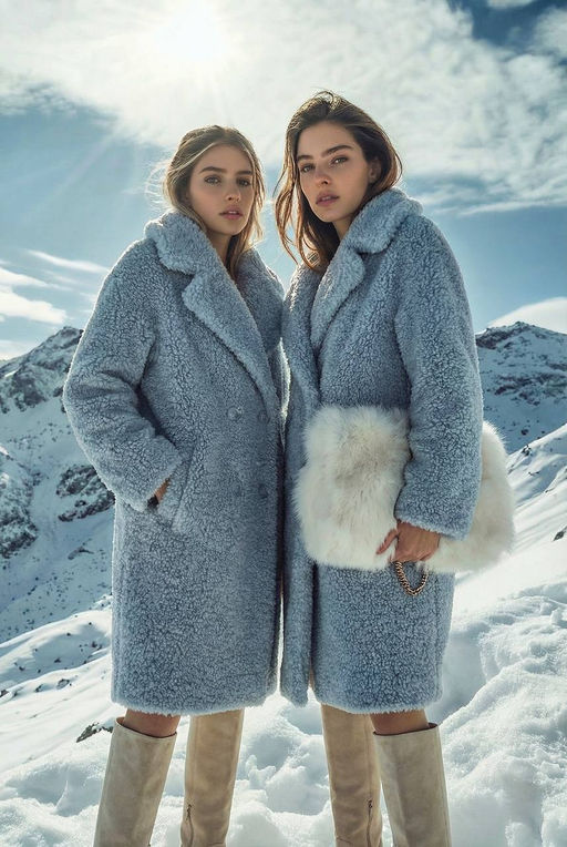 Пальто (голубое) W25/1381