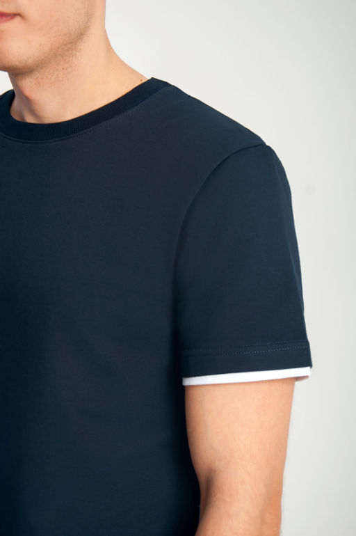 Арт. 63613 Комплект с шортами мужской 48-56 (5 шт) Цвет:темно-синий - Идеал фото 5