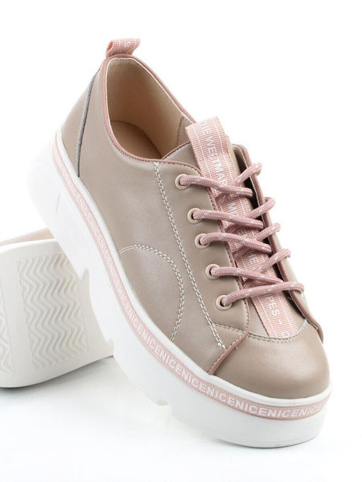 03-M27-24 BEIGE Полуботинки женские (натуральная кожа)