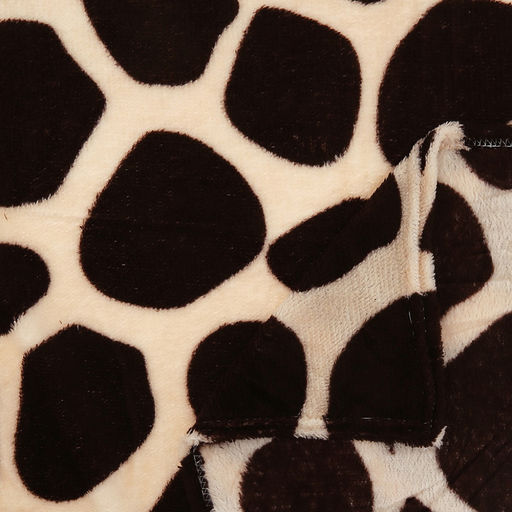 Плед (покрывало) в коляску 80х80см "Сон жирафа", велсофт "California" набивной, полиэстер 100%, плотность 160г/м2, упаковка пакет ПП 35х45см, т.м. "Домашняя Мода" (Россия)