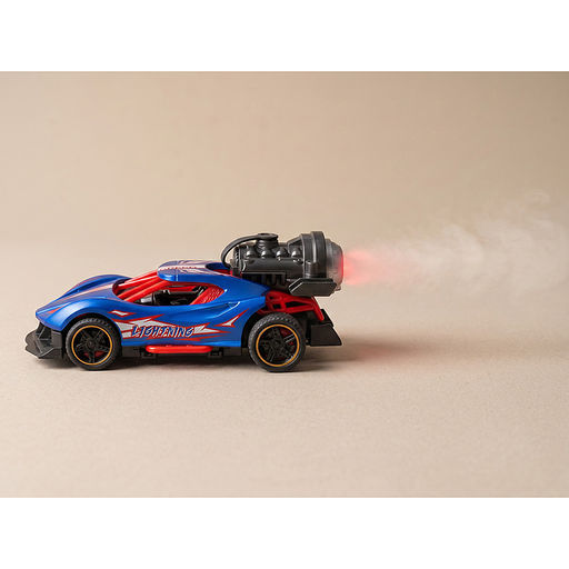 Гоночная машинка свет, звук с имитацией дыма, 1:32, Fast Racers, фиолетовая