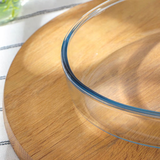 Форма для запекания и выпечки овальная Paşabahçe Borcam, 2 л, жаропрочное стекло, прозрачная